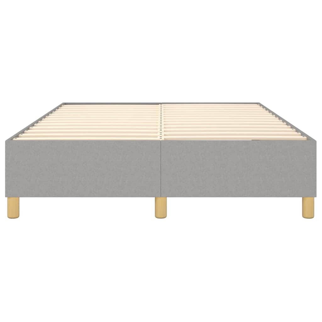Boxspringbettgestell Hellgrau 140x190 cm Stoff