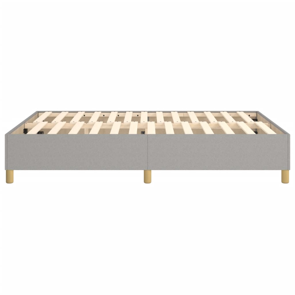 Boxspringbettgestell Hellgrau 140x190 cm Stoff