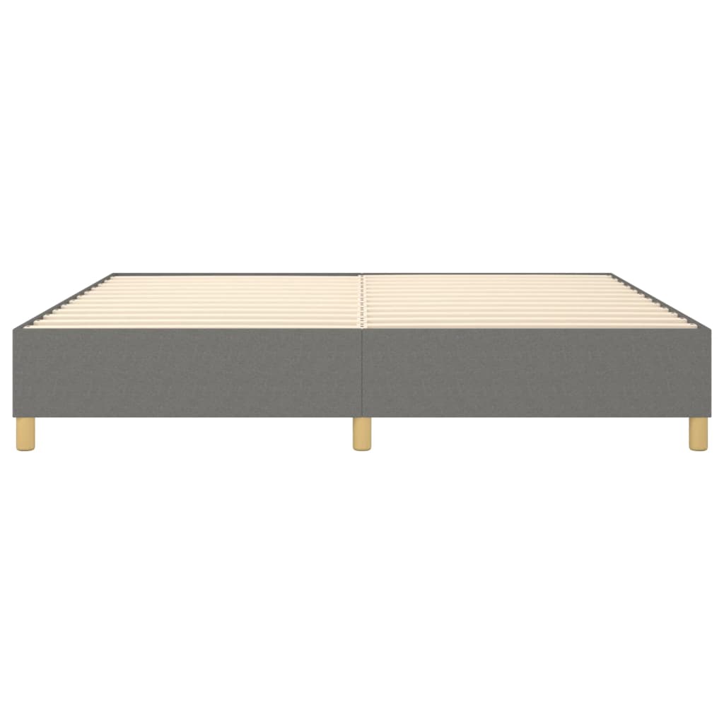 Boxspringbettgestell Dunkelgrau 140x190 cm Stoff
