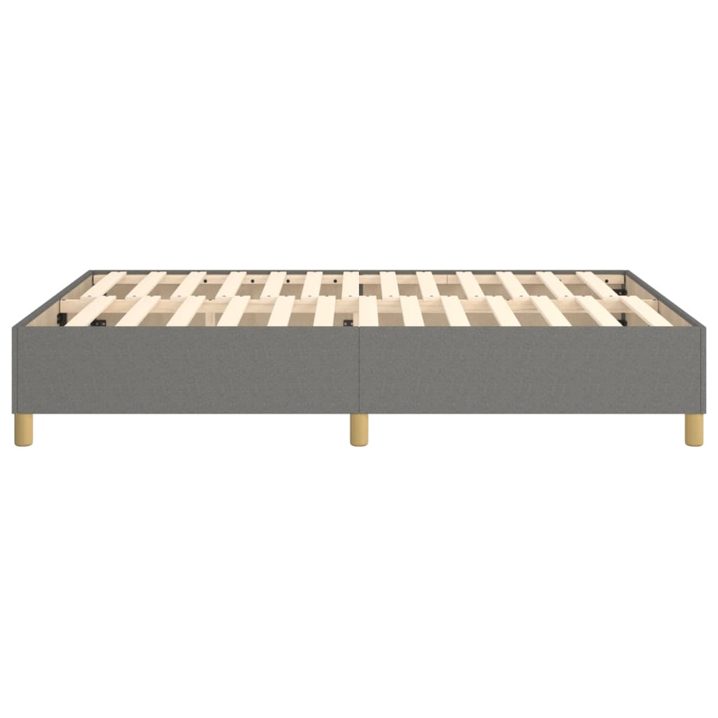 Boxspringbettgestell Dunkelgrau 140x190 cm Stoff