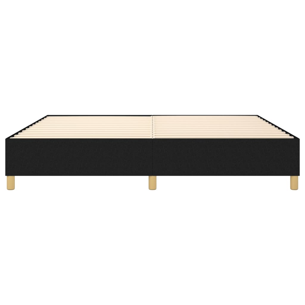 Boxspringbettgestell Schwarz 140x190 cm Stoff