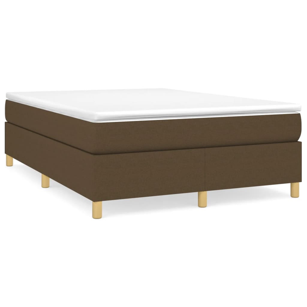Boxspringbettgestell Dunkelbraun 140x190 cm Stoff