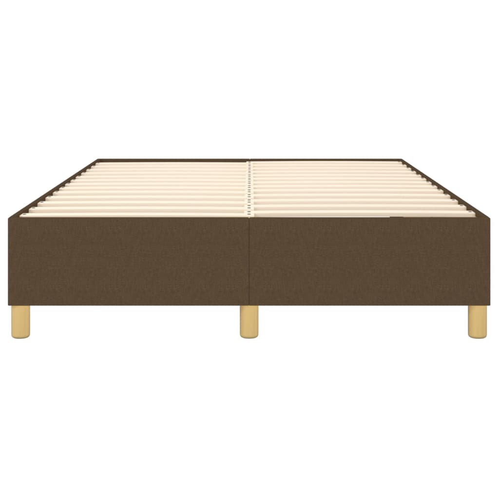 Boxspringbettgestell Dunkelbraun 140x190 cm Stoff