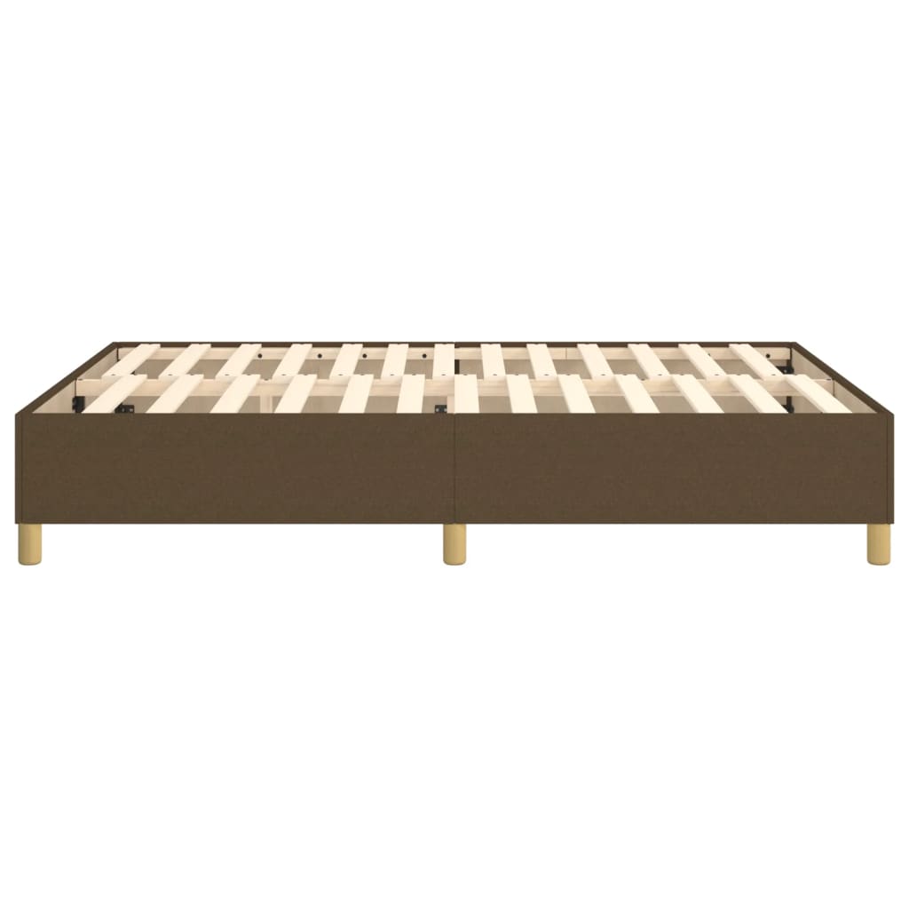 Boxspringbettgestell Dunkelbraun 140x190 cm Stoff