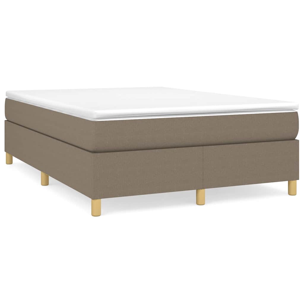 Boxspringbettgestell Taupe 140x190 cm Stoff