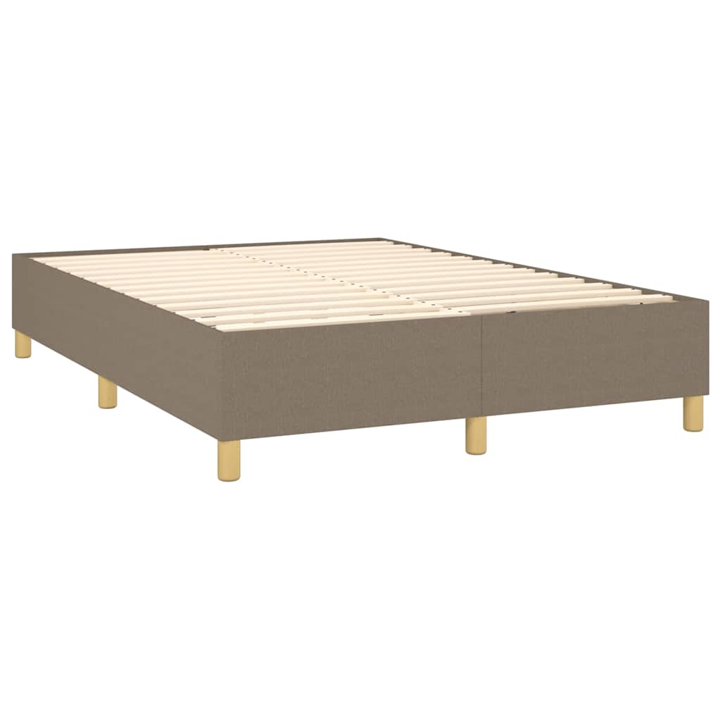 Boxspringbettgestell Taupe 140x190 cm Stoff