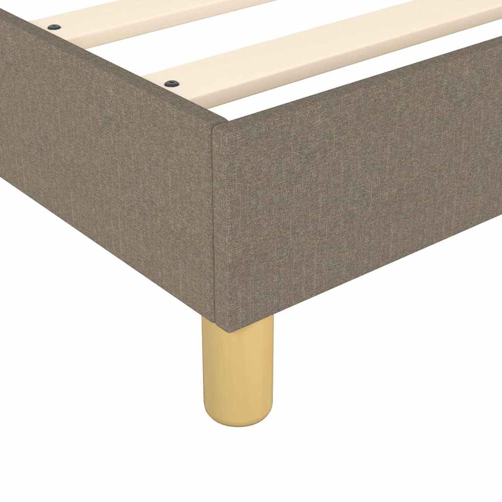 Boxspringbettgestell Taupe 140x190 cm Stoff