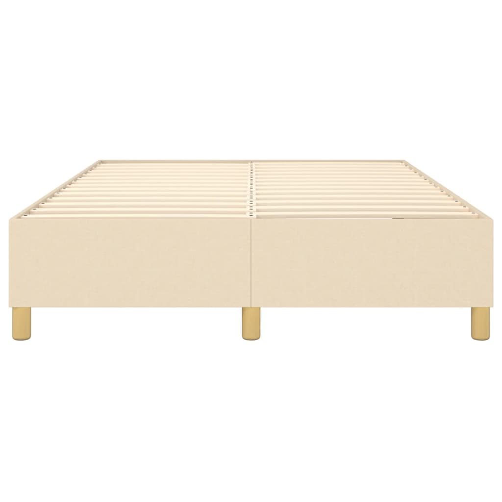 Boxspringbettgestell Creme 140x190 cm Stoff