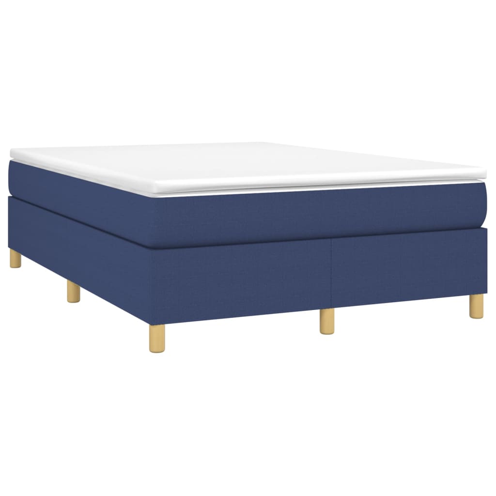 Boxspringbettgestell Blau 140x190 cm Stoff