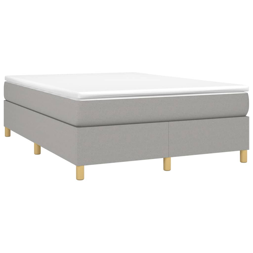 Boxspringbettgestell Hellgrau 140x200 cm Stoff
