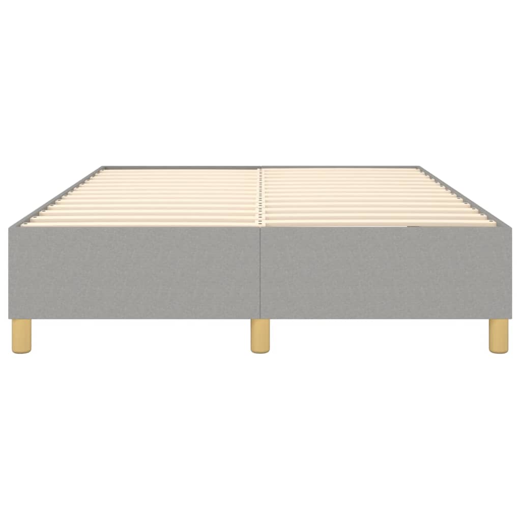Boxspringbettgestell Hellgrau 140x200 cm Stoff