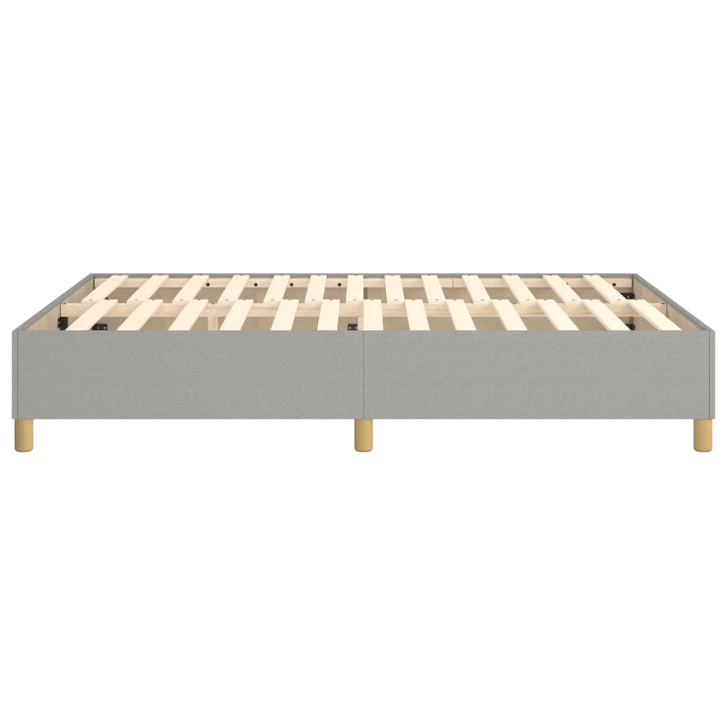 Boxspringbettgestell Hellgrau 140x200 cm Stoff