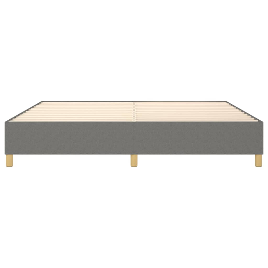Boxspringbettgestell Dunkelgrau 140x200 cm Stoff