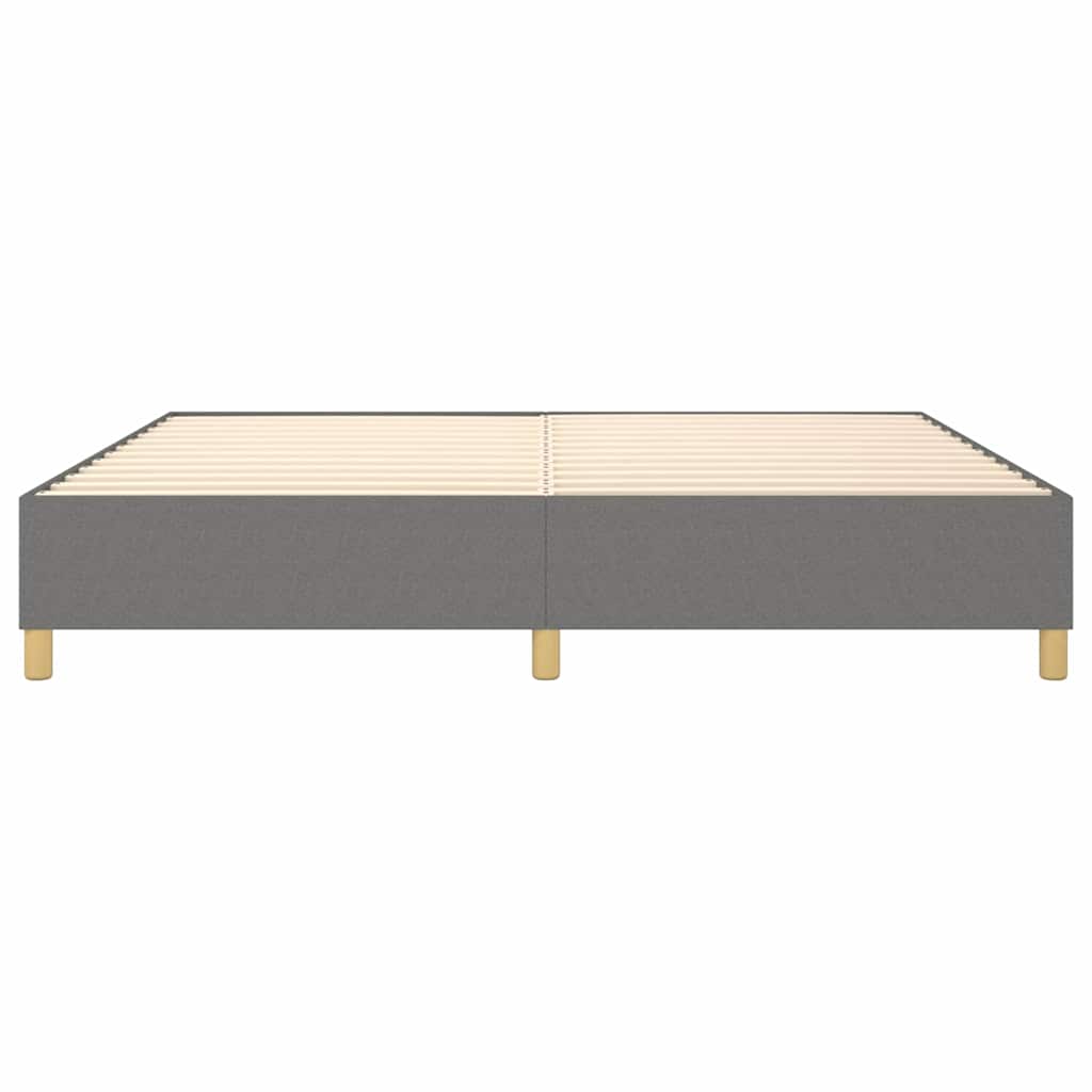 Boxspringbettgestell Dunkelgrau 140x200 cm Stoff