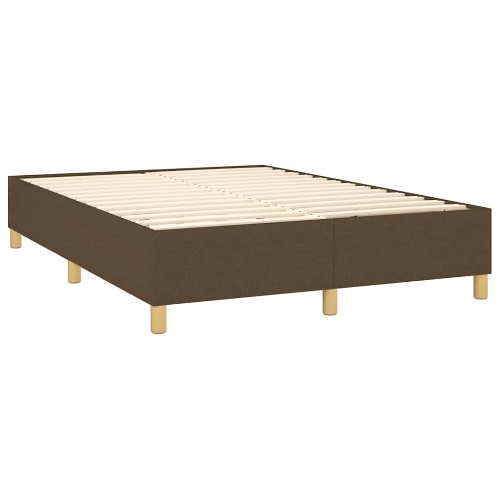 Boxspringbettgestell Dunkelbraun 140x200 cm Stoff