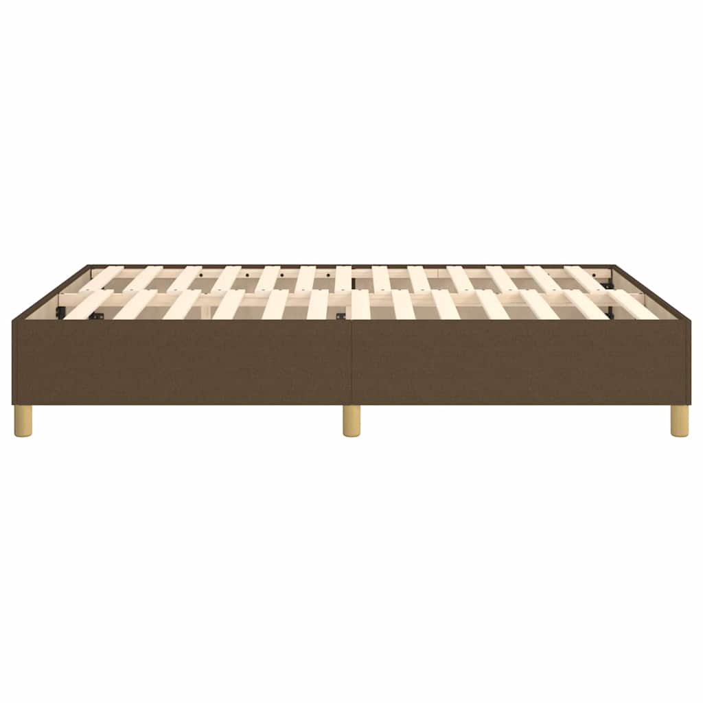 Boxspringbettgestell Dunkelbraun 140x200 cm Stoff
