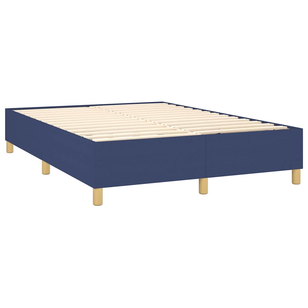 Boxspringbettgestell Blau 140x200 cm Stoff