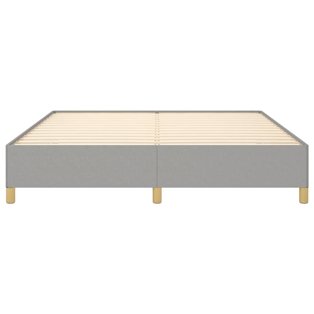 Boxspringbettgestell Hellgrau 160x200 cm Stoff