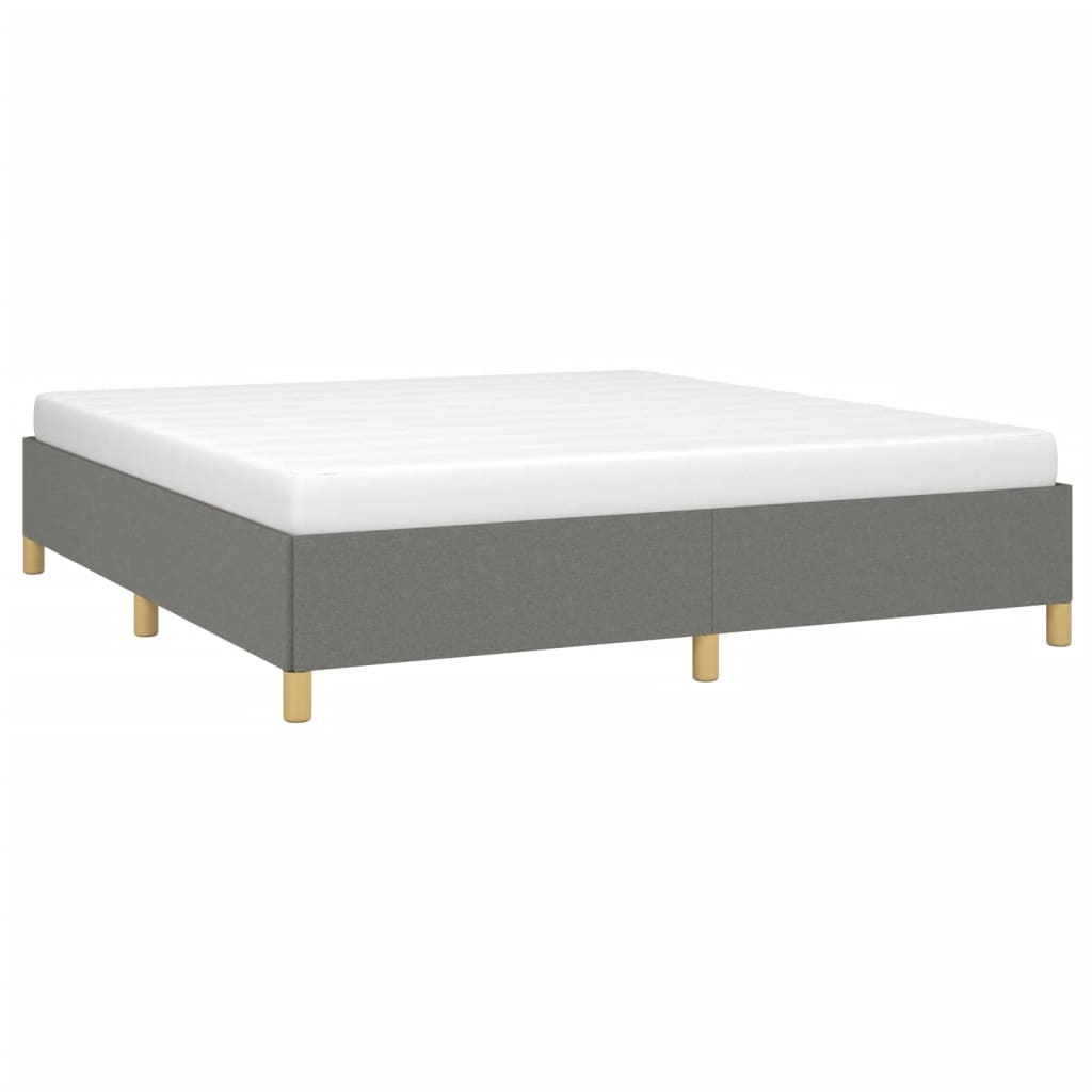 Boxspringbettgestell Dunkelgrau 160x200 cm Stoff