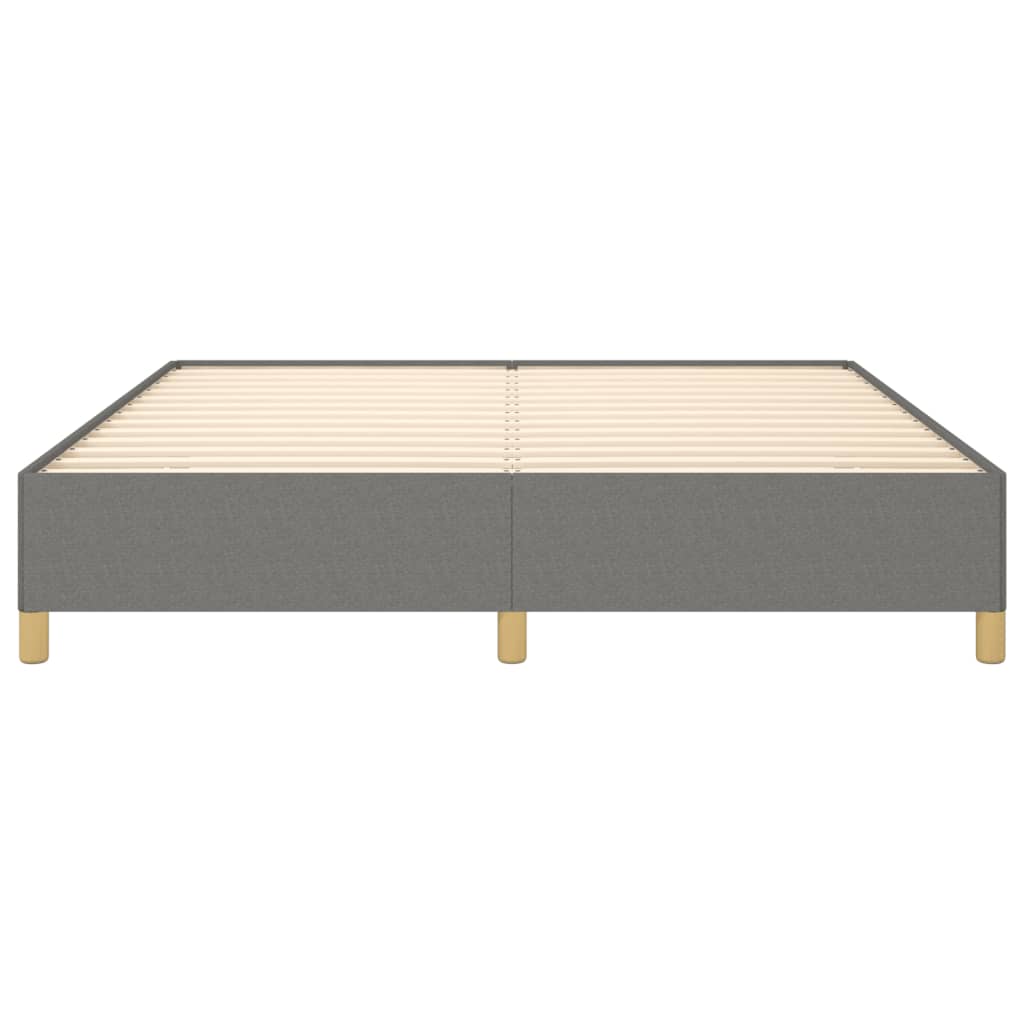 Boxspringbettgestell Dunkelgrau 160x200 cm Stoff