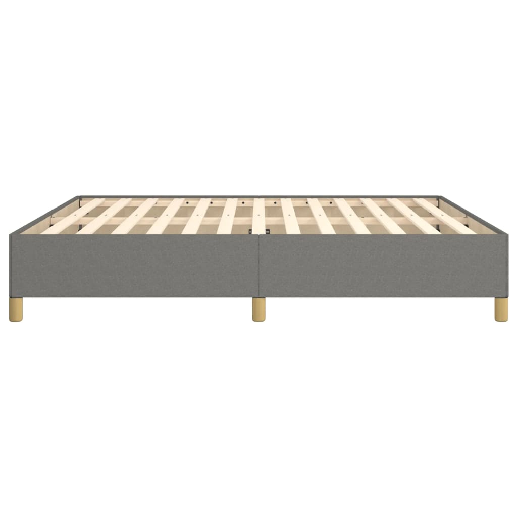 Boxspringbettgestell Dunkelgrau 160x200 cm Stoff