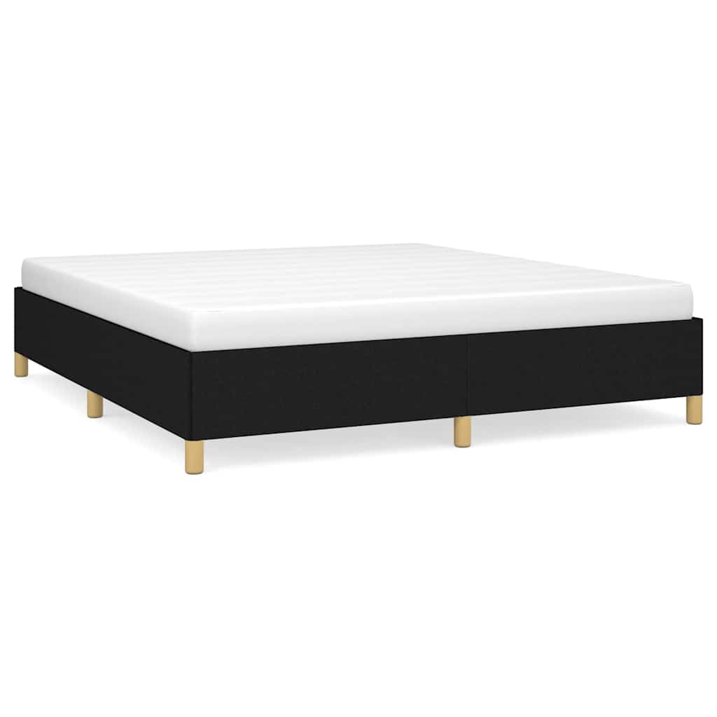 Boxspringbettgestell Schwarz 160x200 cm Stoff