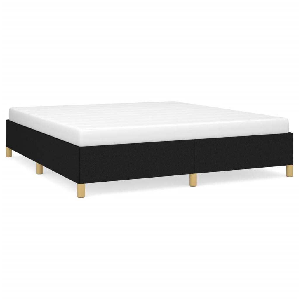 Boxspringbettgestell Schwarz 160x200 cm Stoff
