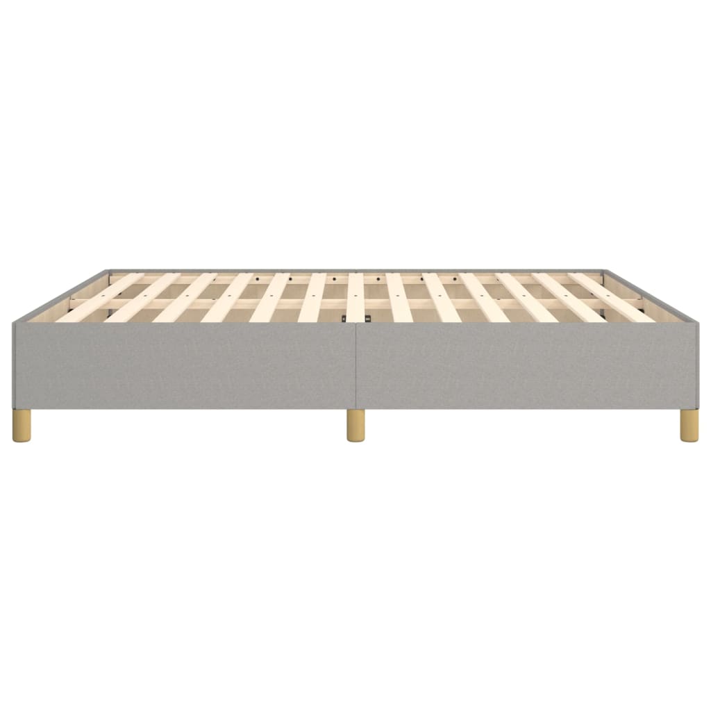Boxspringbettgestell Hellgrau 180x200 cm Stoff