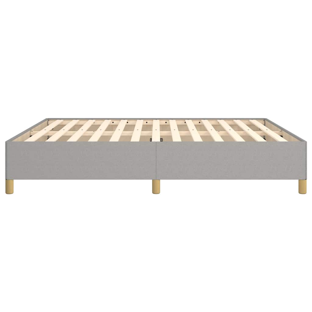 Boxspringbettgestell Hellgrau 180x200 cm Stoff