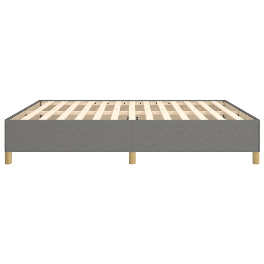 Boxspringbettgestell Dunkelgrau 180x200 cm Stoff