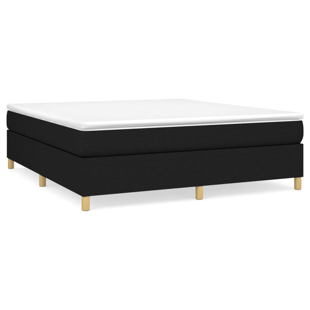 Boxspringbettgestell Schwarz 180x200 cm Stoff