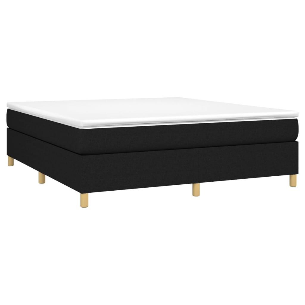 Boxspringbettgestell Schwarz 180x200 cm Stoff