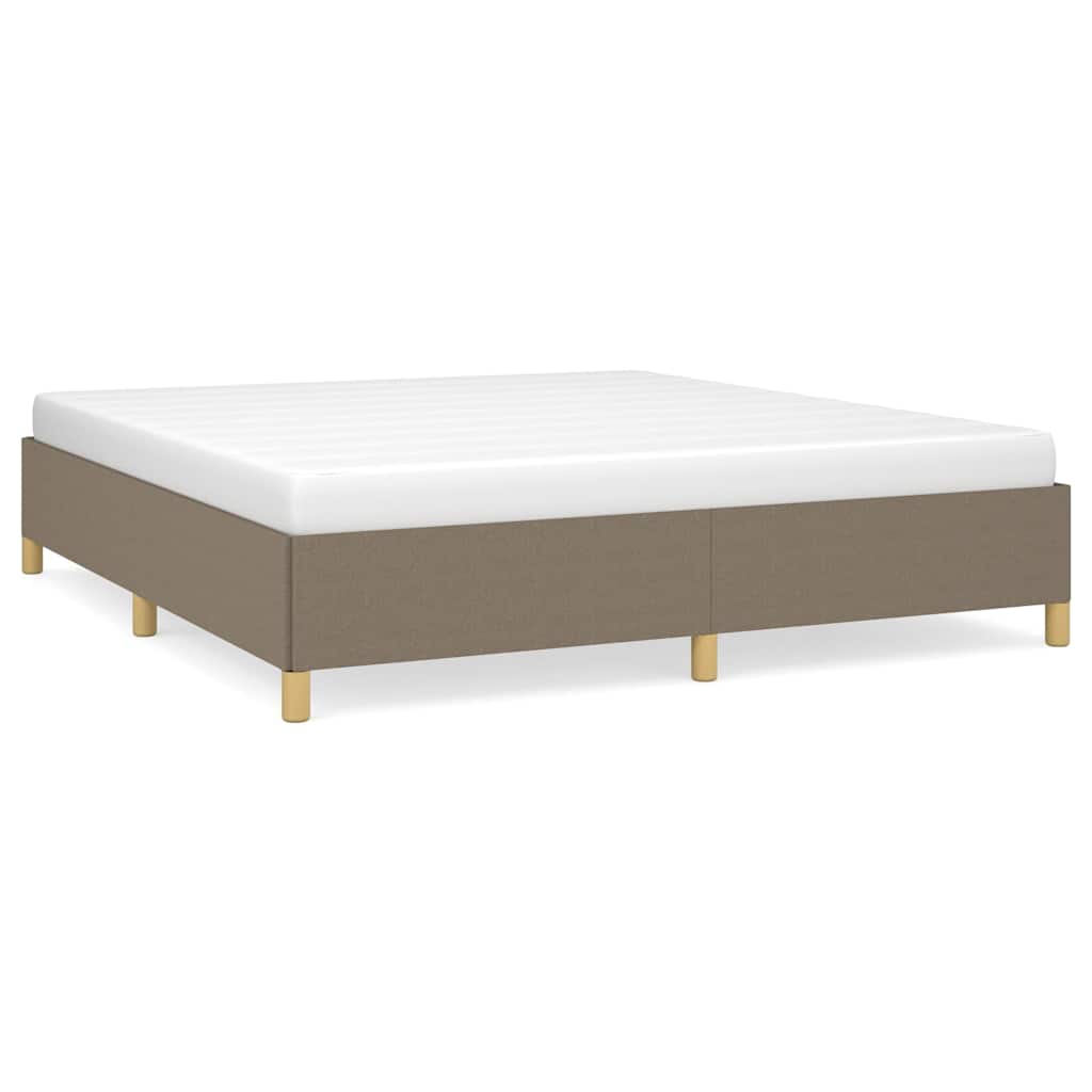 Boxspringbettgestell Taupe 180x200 cm Stoff