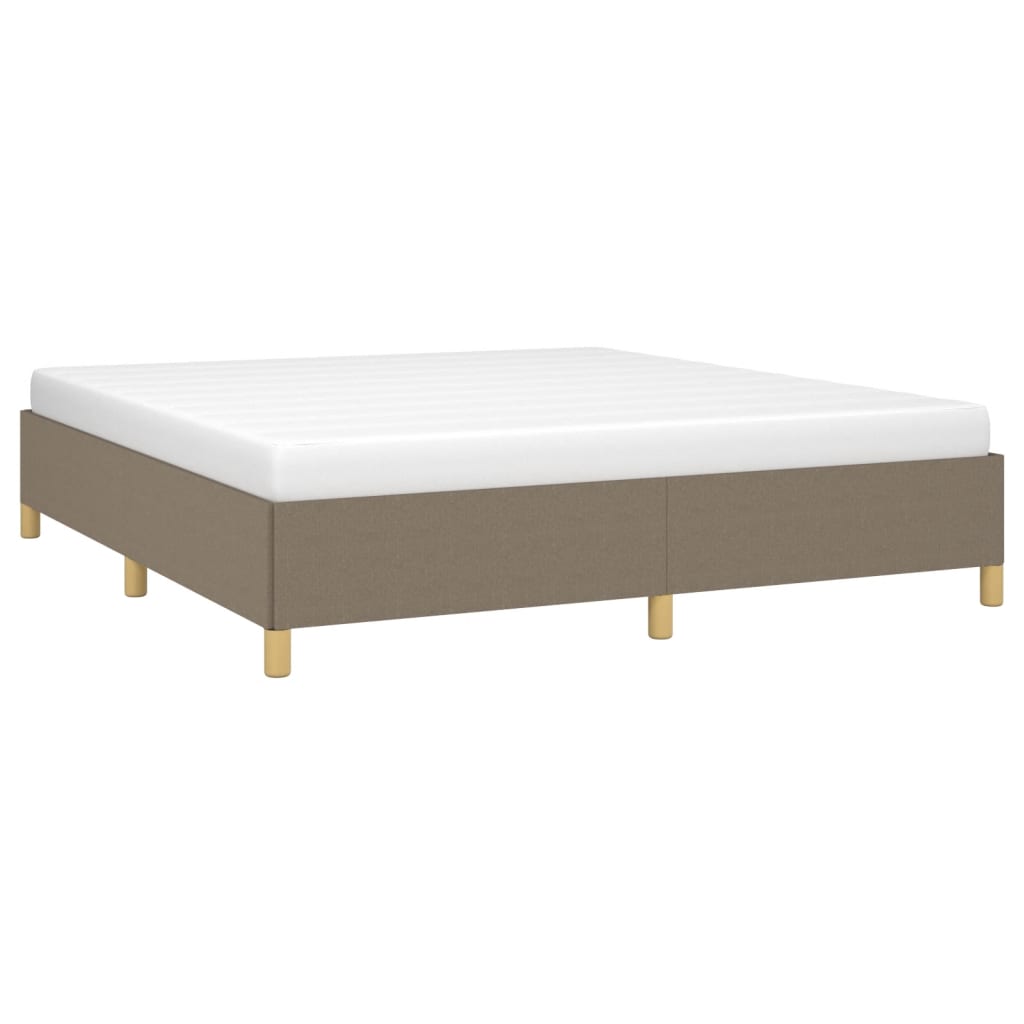 Boxspringbettgestell Taupe 180x200 cm Stoff