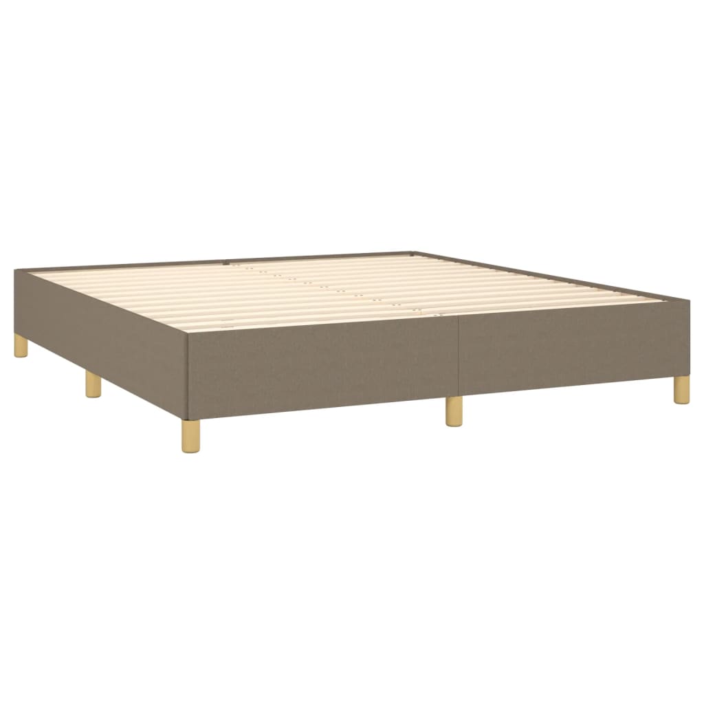 Boxspringbettgestell Taupe 180x200 cm Stoff