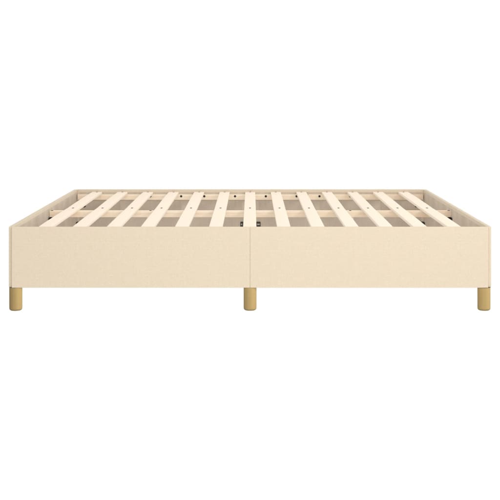 Boxspringbettgestell Creme 180x200 cm Stoff