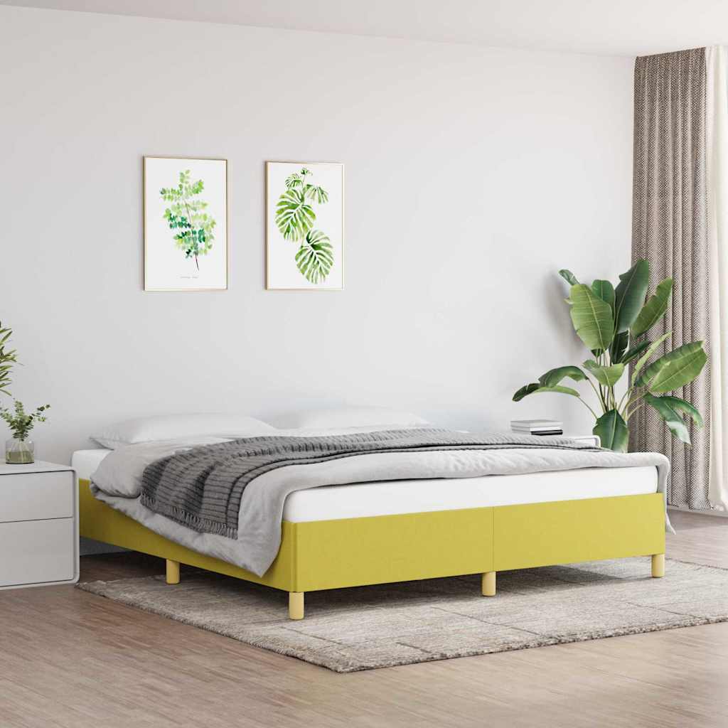 Boxspringbettgestell Grün 180x200 cm Stoff