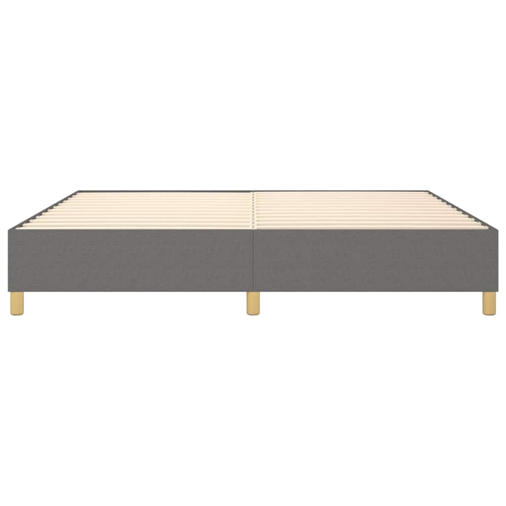 Boxspringbettgestell Dunkelgrau 200x200 cm Stoff