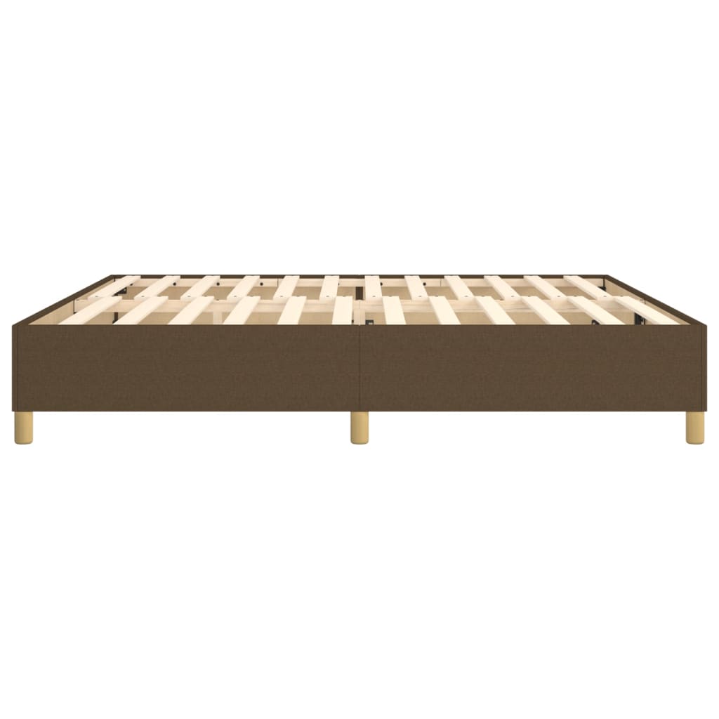 Boxspringbettgestell Dunkelbraun 200x200 cm Stoff