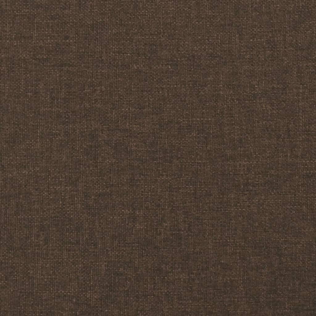 Boxspringbettgestell Dunkelbraun 200x200 cm Stoff