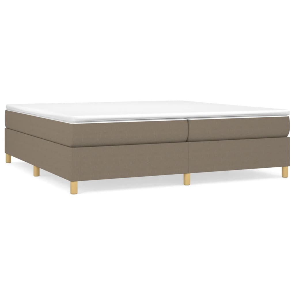 Boxspringbettgestell Taupe 200x200 cm Stoff