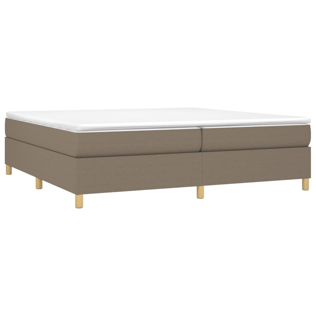 Boxspringbettgestell Taupe 200x200 cm Stoff