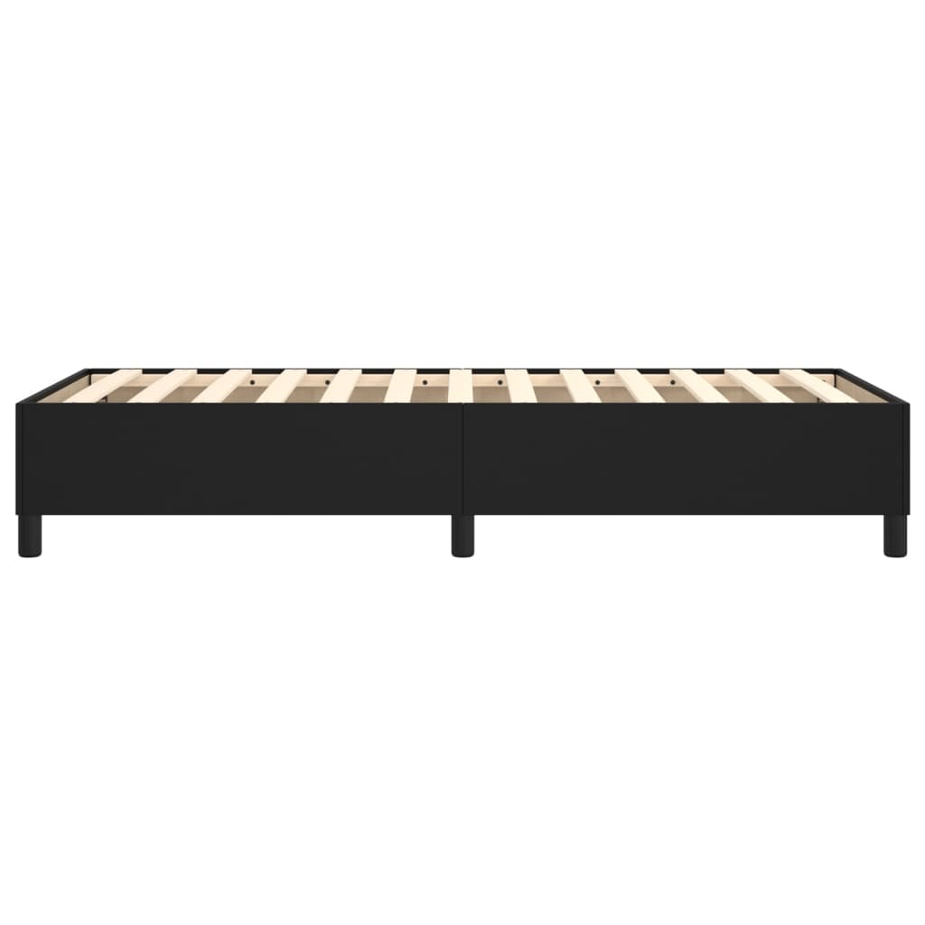 Boxspringbettgestell Schwarz 80x200 cm Kunstleder