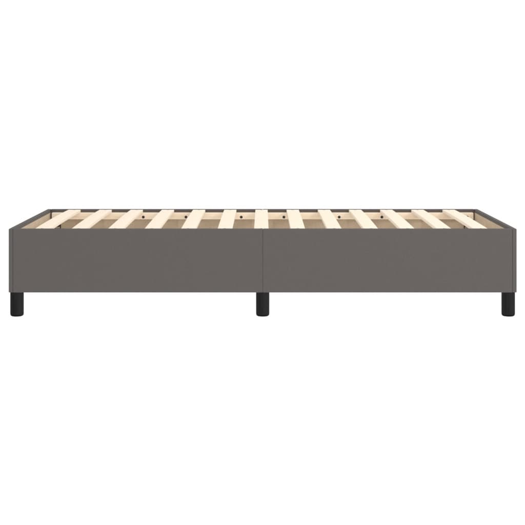 Boxspringbettgestell Grau 80x200 cm Kunstleder