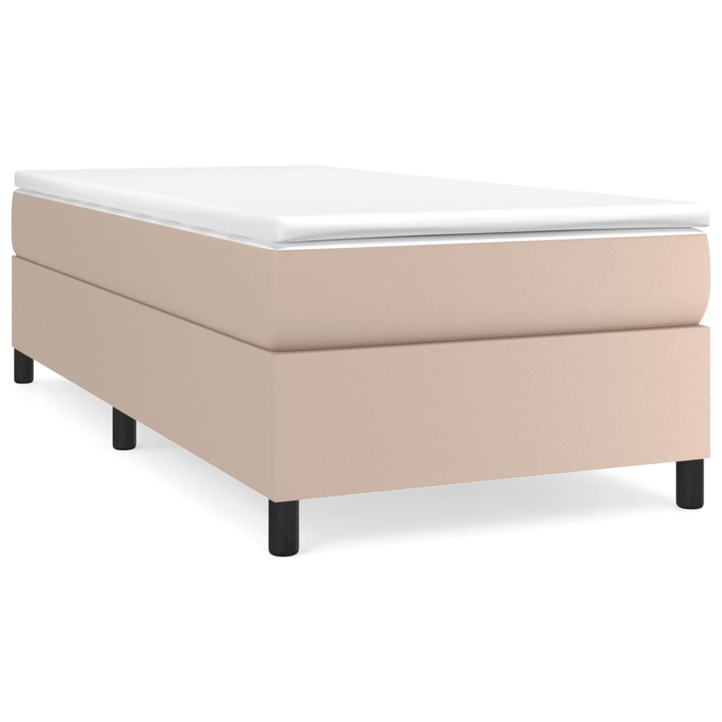 Boxspringbettgestell Cappuccino-Braun 80x200 cm Kunstleder