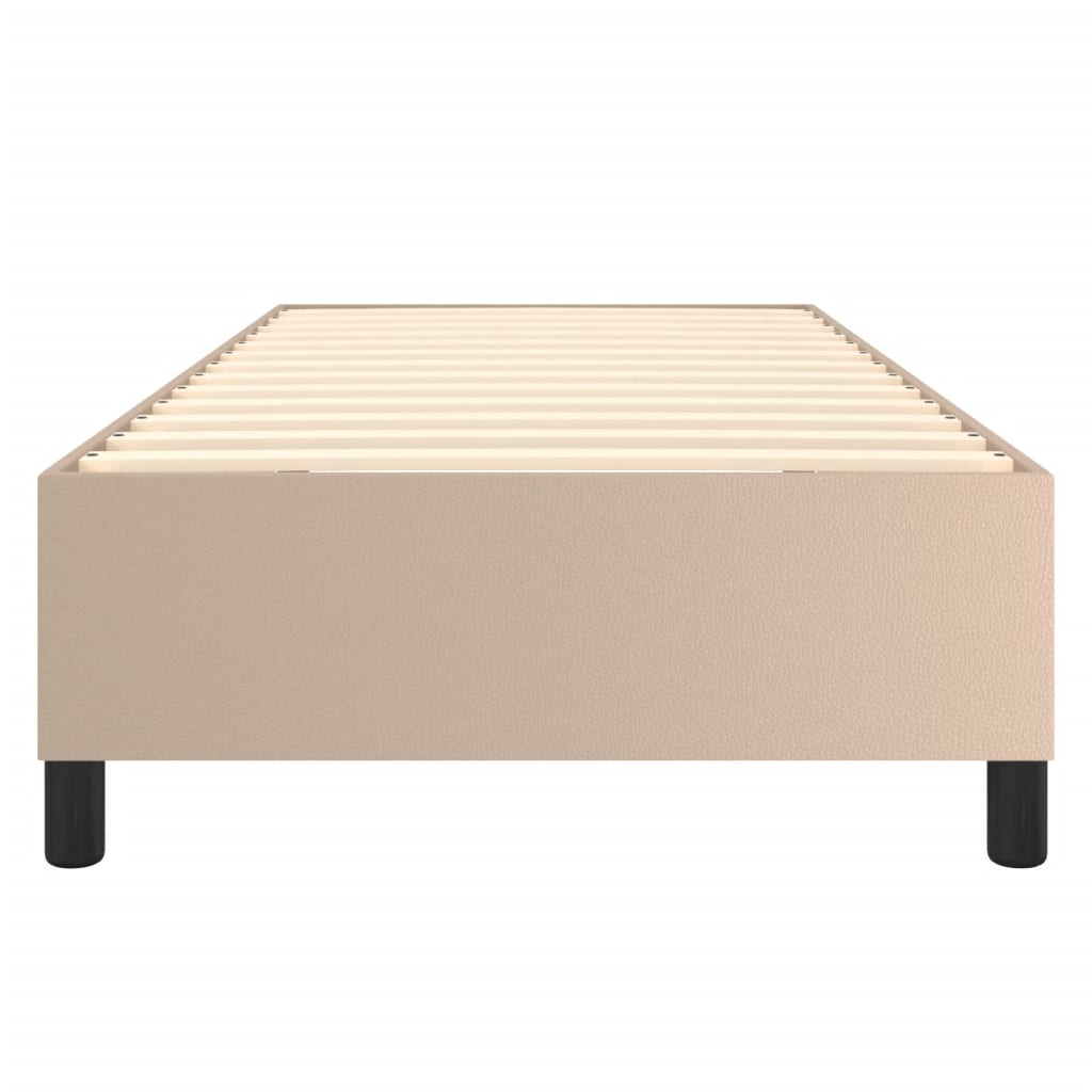 Boxspringbettgestell Cappuccino-Braun 80x200 cm Kunstleder