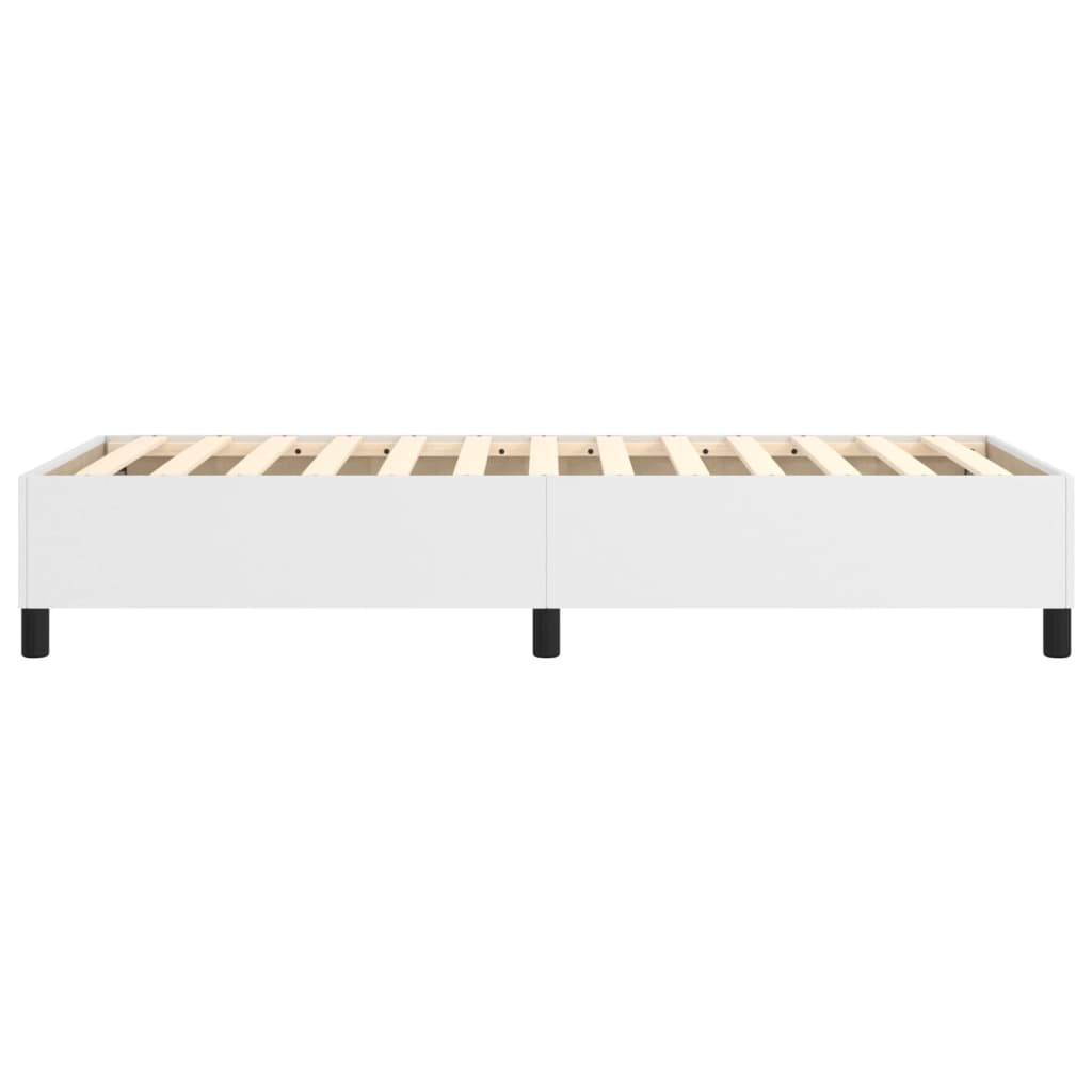 Boxspringbettgestell Weiß 90x190 cm Kunstleder