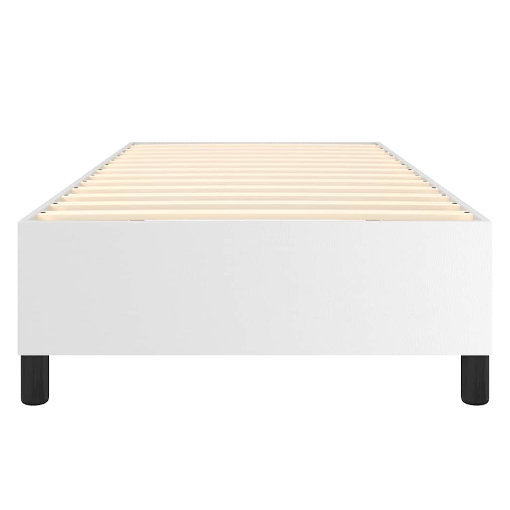 Boxspringbettgestell Weiß 90x200 cm Kunstleder