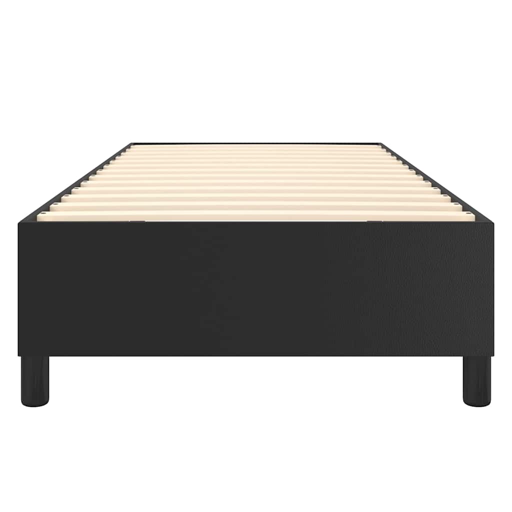 Boxspringbettgestell Schwarz 100x200 cm Kunstleder