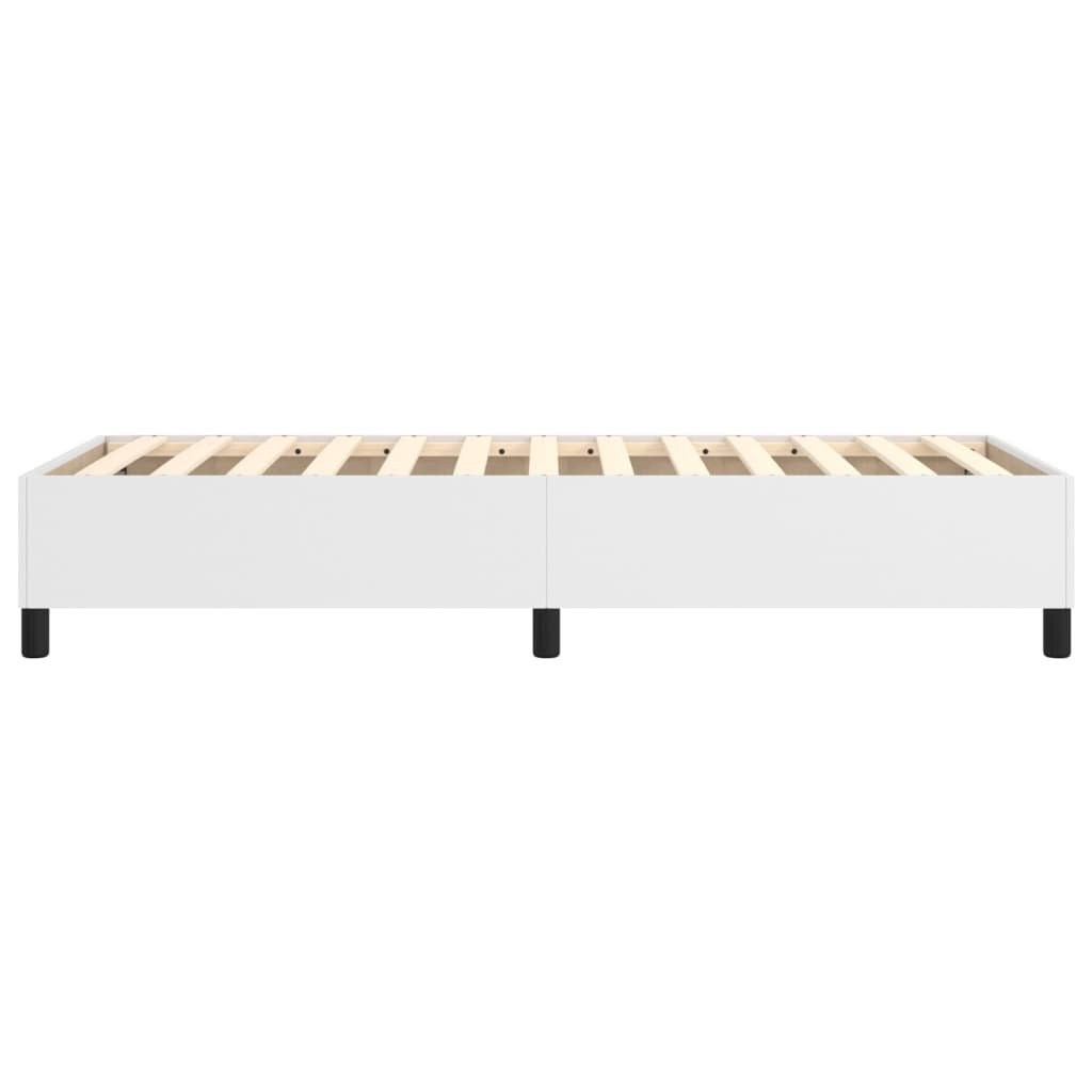 Boxspringbettgestell Weiß 100x200 cm Kunstleder